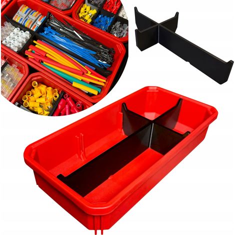 Milwaukee Packout Slim verstärkte Trennwand für Organizer, 4 Fächer, schwarz (1/3)