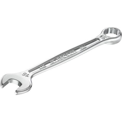 Facom – Clé mixte OGV 36 mm – Longueur 440 mm – Tête à œil inclinée 15° pour accès facile – Œil 12 pans OGV pour serrage puissant