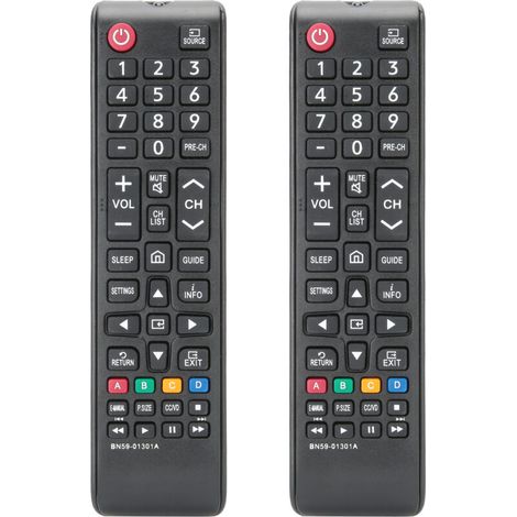 2 pièces Télécommande Universelle pour Téléviseurs SAMSUNG, Remplacement Télécommande TV Multifonction (1/5)