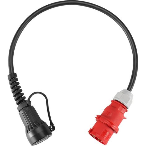 Adaptador de carga cee universal, hasta 22 kw, trifásico, (5555923001) 32 a, cable adaptador para la estación de carga universal de lapp.
