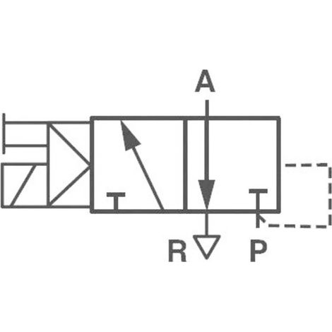 Norgren Valvola pneumatica ad azionamento meccanico V50A413A-A213A 24 V/DC Materiale cassa Alluminio Materiale sig NBR (1/2)