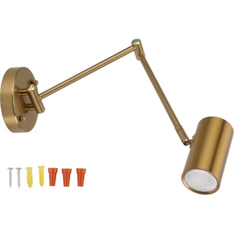 Beyamis Applique bras articulé fer – angle réglable, LED 3000K, E27, salon/chambre (1/5)