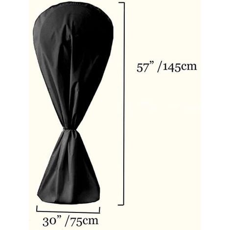 Waterproof Dust Cover for Indoor and Outdoor Electric Fan, Black, YMYNY (1/4)