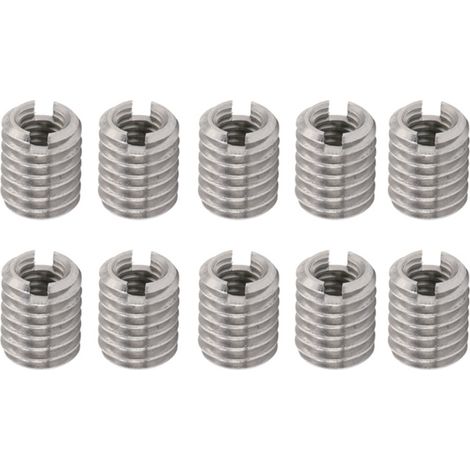 Lot de 10 inserts filetés réducteurs en acier inoxydable, outil de réparation, visserie de fixation mâle/femelle