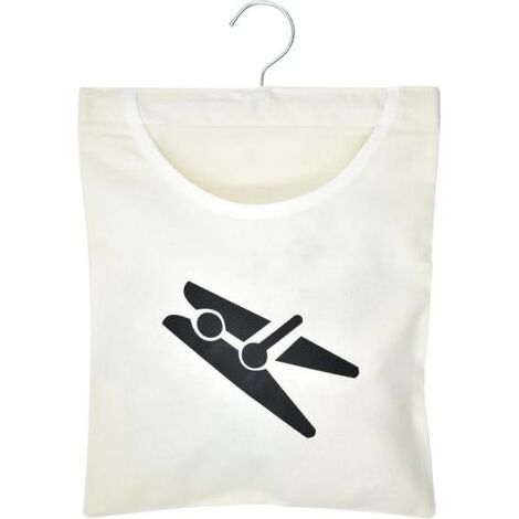 2 Pièces Sac à Pinces à Linge,Panier Pince à Linge a Suspendre,Panier epingle a Linge,Sac a Linge,avec Crochets, pour Pinces à Linge, Panier à Pinces à Linge (1/5)
