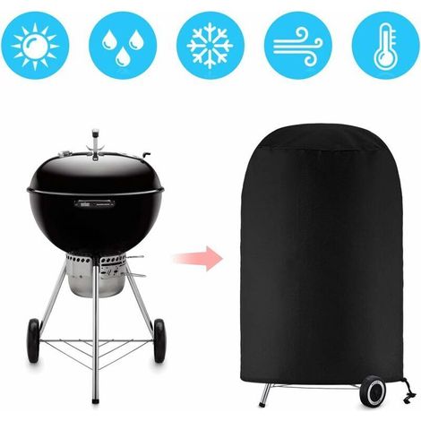 Copertura da barbecue rotonda, impermeabile e resistente ai raggi UV (70 x 70 cm) (1/3)