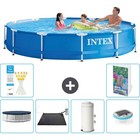Frame Pool Rund - 366x76 cm - 7-teilig S76