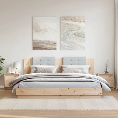 Bedside Cabinets 2 pcs 40x30.5x40 cm Solid Pinewood vidaXL (1/5)