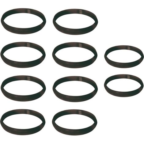 10 PEZZI GUARNIZIONE SILICONICA TUBO STUFA PELLET Ø CM 10 - H. 12 MM DF 703942 (1/2)