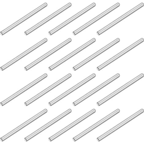 80pcs M2x25mm Goupille Cylindrique Étagère, Goujons Cylindriques Acier Inoxydable 304, Support Cheville d'Étagère Fixation pour Fabrication Industrie Mécanique Installation Meuble (1/5)