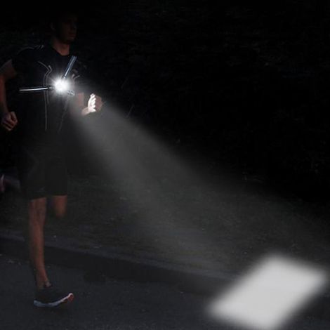 LED-Brust- und Rückenwarnleuchte für Outdoor-Nachtlauftraining beim Joggen (1/5)