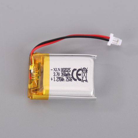802025 polymer energy storage battery, 350mAh capacity, suitable for medical devices and digital devices, 3.7V lithium battery, full capacity and sufficient power. (1/5)