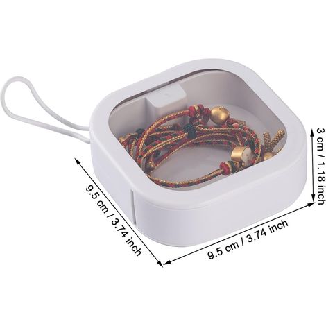 Mini Clear Plastic Organizer Portable Square Storage Box with Transparent Lids Drawer Container (1/4)