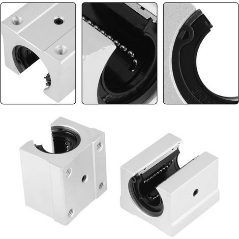 Bloc coulissant à roulement à mouvement linéaire ouvert SBR20UU, pièces CNC pour imprimante 3D, 20x39x11mm, 4 pièces (1/5)