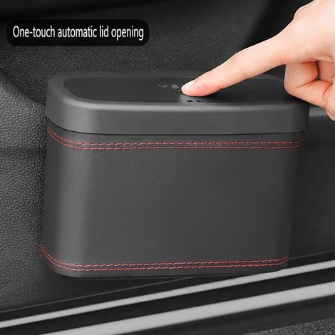 Mülleimer Auto-Mülleimer Mini-Mülleimer Auto-Mülleimer Mülleimer mit Deckel Multifunktionale Aufbewahrungsbox Aufbewahrungsbox Für Rücksitz und (1/4)