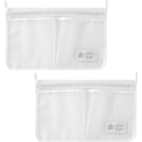 bolsas de malla para almacenamiento en refrigerador, bolsas colgantes, doble compartimento, bolsas huecas para colgar en la pared (1/5)