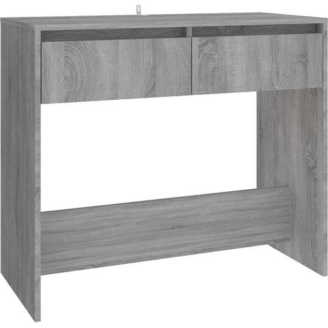 Maison Exclusive - Tavolo Consolle Grigio Sonoma 89x41x76,5 cm in Acciaio (1/5)