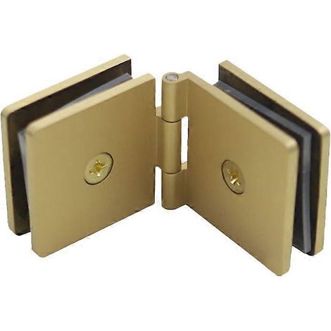 Collier de serrage en laiton pour panneau de porte de salle de bain, fixation en U pour verre, 812 mm, carré trempé, doré (1/5)