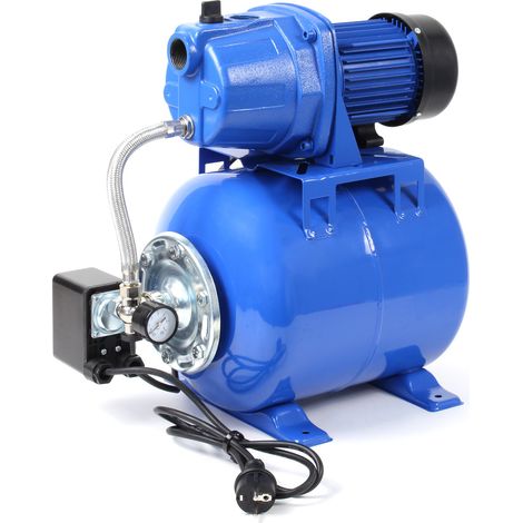 Wiltec Hauswasserwerk 600W 2800l/h Gartenpumpe mit Druckschalter und Manometer Wasserpumpe Druckkessel Druckbehälter Bewässerungspumpe Brauchwasserpumpe Regenwasserpumpe Wasserwerk (1/5)