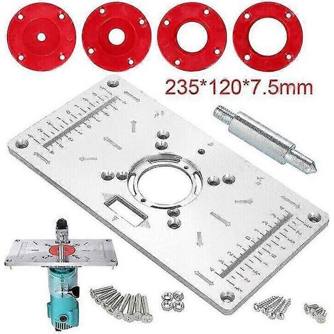 Plaque de montage pour table de défonceuse Makita RT0700C 235 mm (1/5)