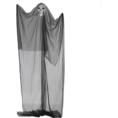 Gruselige Skeletttür für Halloween-Dekoration (3,3 x 2 m) – Schaurig-schöne Partyidee (1/5)