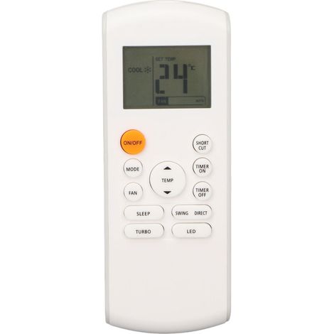 Control remoto para aire acondicionado BGE RG57B1, compatible con RG57B2, RG57B, RG57, RG57A y RG57A6-Crezuo