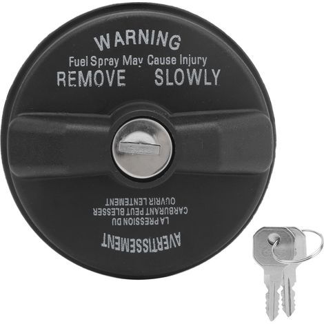 Generic Bouchons à Gaz Verrouillables, Verrouillage du Capuchon de Gaz avec Touches 05278655AB ABS + Couchon de Réservoir de Carburant en Caoutchouc Lock pour pour (1/5)