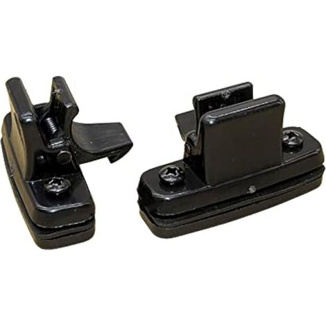 Verrou de porte de cabine à boucle de fenêtre, verrou de remplacement à pression pour vitre de pelle Kubota 155/161/163/165 (1/3)