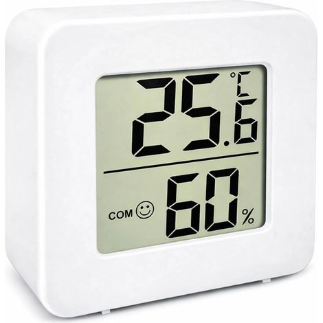 Mini hygromètre et thermomètre numériques - Mini appareil de mesure de la température et de l'humidité d'intérieur avec écran LCD (1/5)