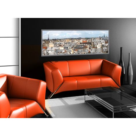 Sticker Autocollant Décoratif Paysage Paris, Tour Eiffel et Notre Dame, 60cm x 150cm (1/2)