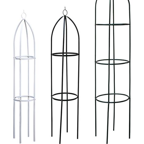 Support de fleurs en fer, Pergola grimpante européenne, vigne, lune, clématite, fournitures de jardin en plein air (1/5)