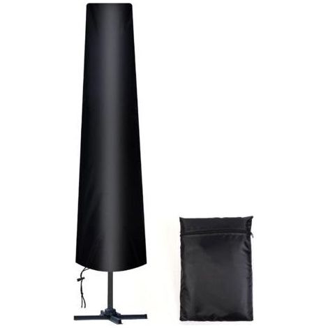 Housse de parasol droite 190 x 50 x 30 cm en tissu Oxford avec sac de rangement, résistante aux intempéries, aux UV et à la neige. (1/5)