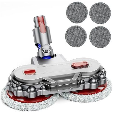 Tête de balai pour aspirateurs Dyson V7/V8/V10/V11/V12/V15, balai électrique avec réservoir d'eau amovible, accessoire de nettoyage humide et sec. (1/4)