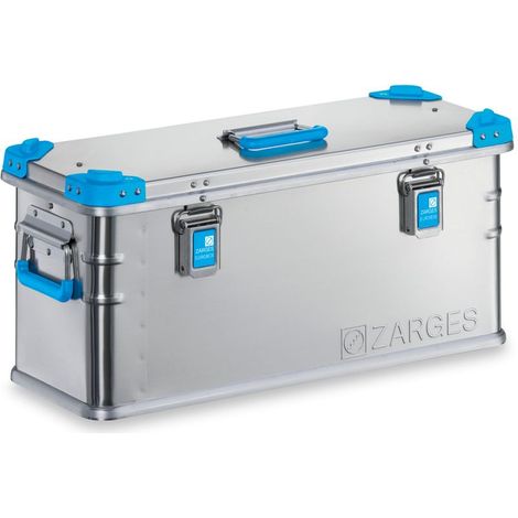 Euro/-Werkzeug-Box L690xB280xH310mm 41l m.Klappverschluss u.Stapelecken ZARGES (1/5)