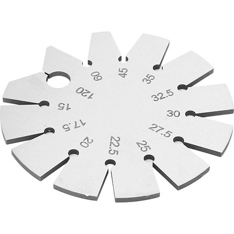 Jauge de mesure d'angle pour couteaux professionnels, gamme de 15 à 120 degrés en acier inoxydable durable (1/5)