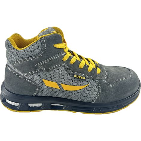 Scarpa Antinfortunistica Alta Grigia in Pelle Scamosciata N°44 DOZ