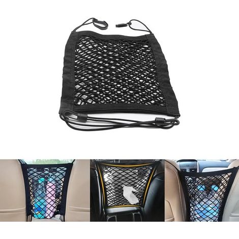Netztasche fürs Auto, zweilagiges Netzgewebe, Rückenlehne, Kindersicherheitsgitter für den Rücksitz, Stoffhalter, Gepäckstoff (1/5)