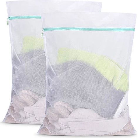 Sac à linge OTraki grand format, sac à linge XXL 90 x 110 cm (lot de 2) - yux (1/5)