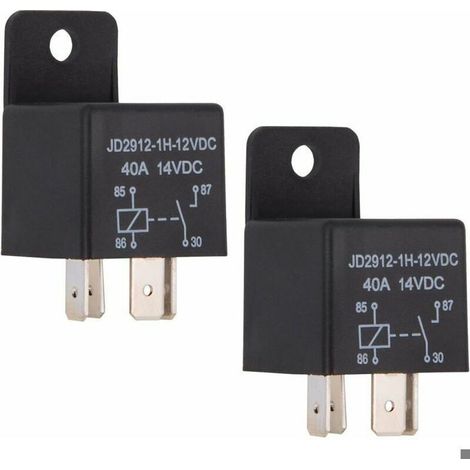 Relais Voiture 4-Pin 40 Ampères Spst 12v, Modèle No .: JD2912-1H-12VDC 40A 14VDC, Auto Commutateurs et démarreurs, 2 Pack (1/5)