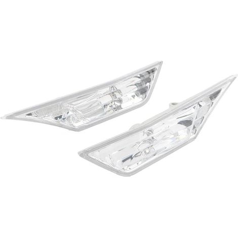 Feu Clignotant 1 Paire de Feux de Position latéraux de Voiture, Clignotants avec Ampoule LED pour Civic 2016 2017 2018 2019 2020 2021 Clignotants Dynamiques (Color : Clear) (1/4)