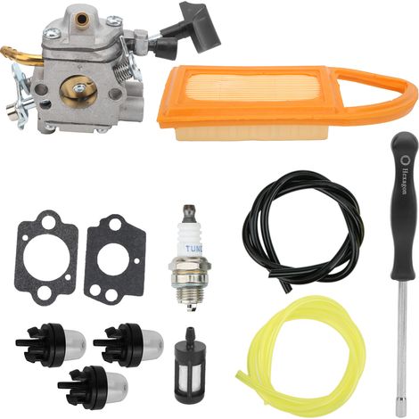 Kit de carburateur avec filtre à air, tube d'huile pour souffleur à dos Stihl BR500 BR550 BR600 (1/5)