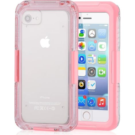 Coque Samsung Galaxy A32 Rose, étanche IP68 anti-poussière et antichoc, protection intégrale avec film protecteur d'écran, étui transparent hermétique sous-marin, robuste et léger (1/5)