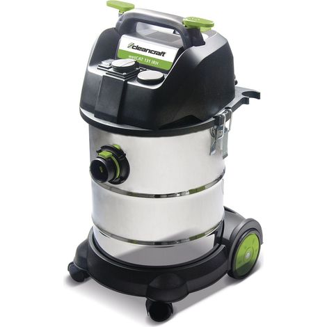 Aspirateur eau et poussière avec filtre EPA E10 - cuve en acier inoxydable de 30 litres - 1 moteur 1,2 kW 230 V Cleancraft WETCAT 131 IRH (1/5)