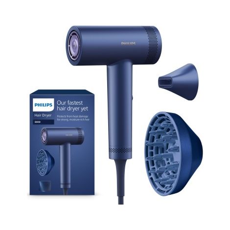 Philips Serie 8000 Asciugacapelli con ThermoShield Advanced blu adriatico BHD839/10 (1/5)