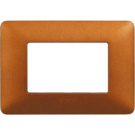 Bticino placca 3 moduli rosso terra serie matix am4803trt
