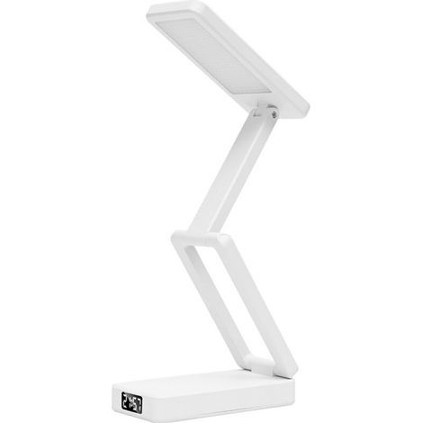 Faltbare LED-Schreibtischlampe – USB-aufladbar, drei Farbtemperaturen – Geeignet für Schlafzimmer, Büros usw. – 1 Stück, weiß (1/5)