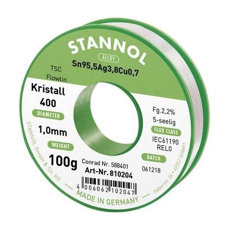 Stannol Flowtin TS alambre de soldadura sin plomo 1 mm