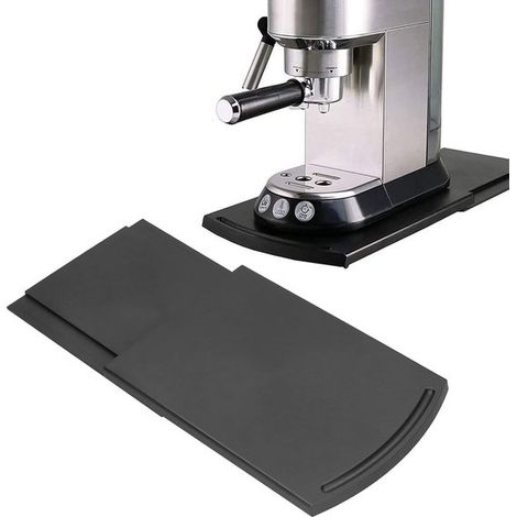 Tapis de glissement pour machine à café - tapis de café - base pour machine à café - noir - matériau ABS noir (1/5)