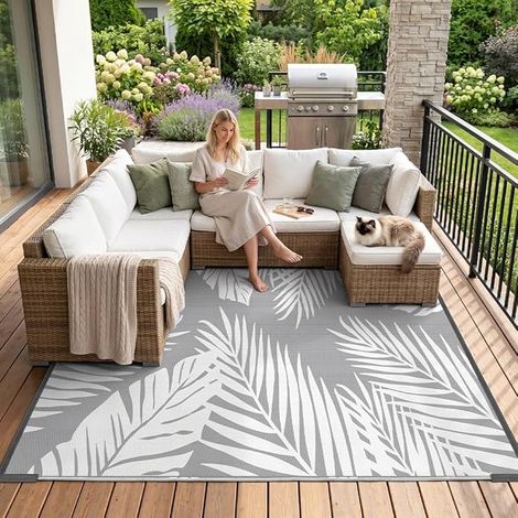 Tapis Exterieur Resistant Pluie, Reversible (1/5)
