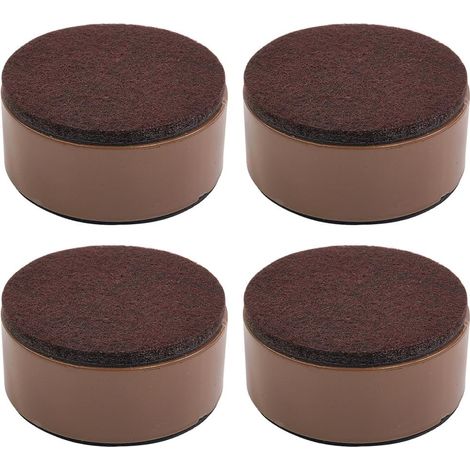 4 Pack Carbon Steel Raised Furniture Raisers, 60mm Dia Bed Risers, 30mm Height Riser Pads for Sofa, Coffee Tables, Cabinets (1/5)